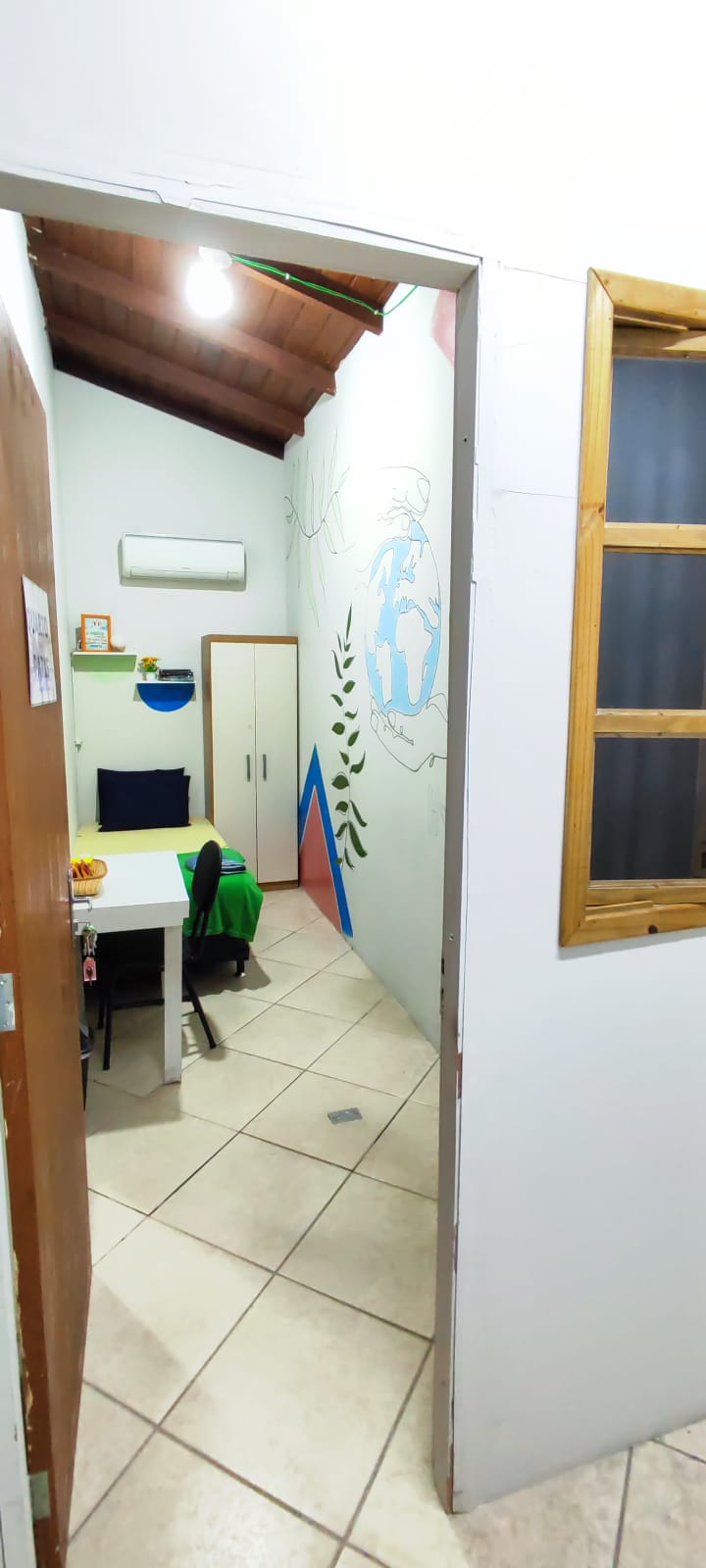 Quarto Individual Solteiro da Easy Hospedagem Floripa